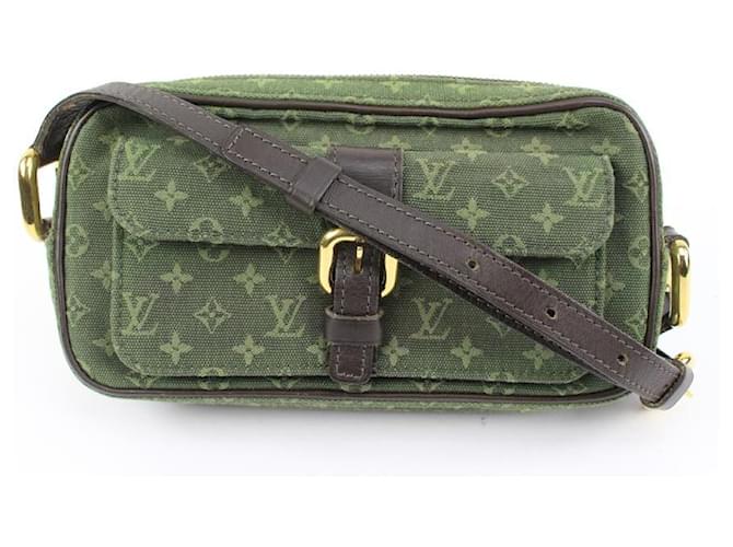Louis Vuitton Khaki Green Monogram Mini Lin Juliette MM Crossbody Bag  Leather ref.536162 - Joli Closet