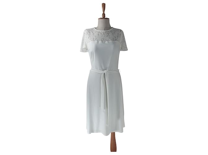 Ralph Lauren Dresses White Polyester Elastane  ref.536179