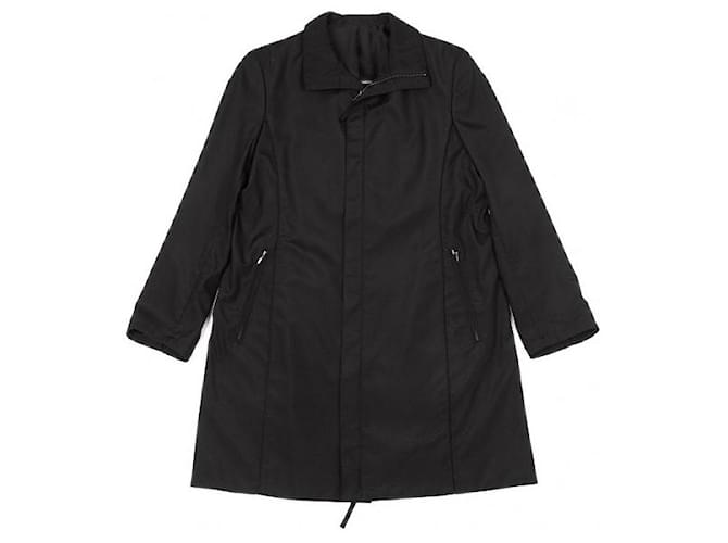 [Usato] Jean Paul GAULTIER cappotto con zip in poliestere nero 46 [Uomini]  ref.536184