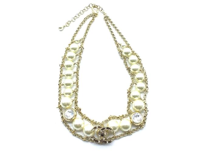 Chanel - 17K CC Rhinestone Crystal Choker Necklace - Black / Silver -  BougieHabit