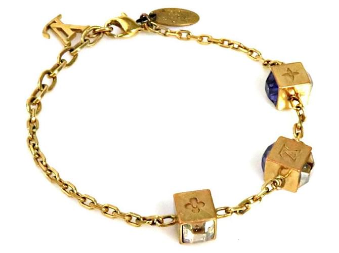 Louis Vuitton Bracelets Métal Doré Violet  ref.536311