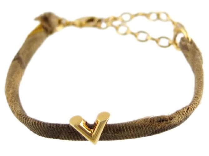 Louis Vuitton Bracelets Brown Silk  ref.536314