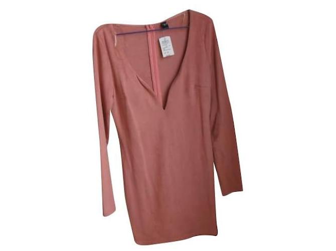 Windsor Mid lenght dress Pink Silk  ref.536351