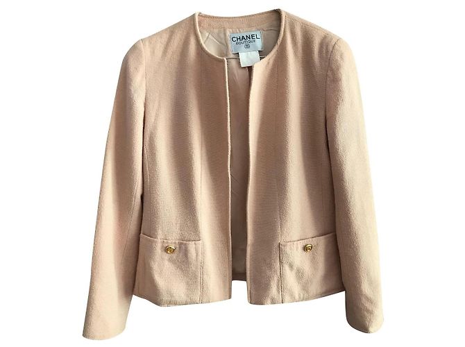 Chanel Jackets Pink Coral