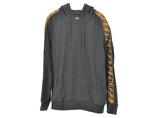 FENDI Zucca Parker Black Silk Cotton 