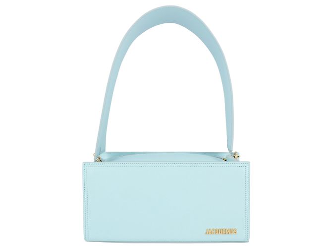 Jacquemus Borsa A Tracolla Le Rectangle Da Donna In Pelle Turchese