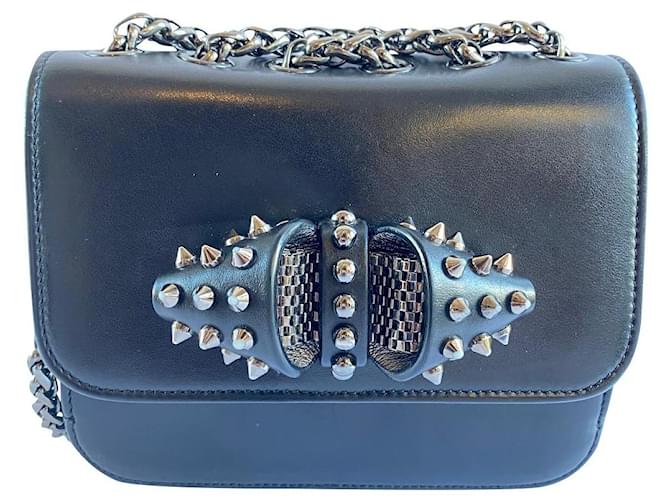 Christian Louboutin Clutch bags Black Leather  ref.536566