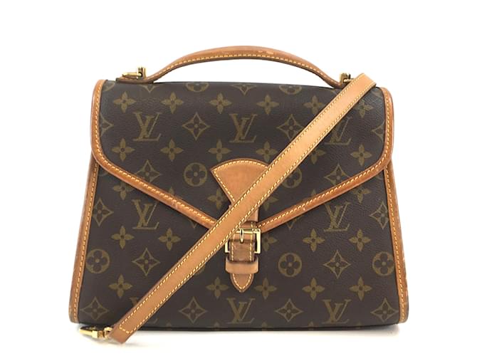 Louis Vuitton Bel Air Beverly Monogramm Leinwand Braun Leder  ref.536777