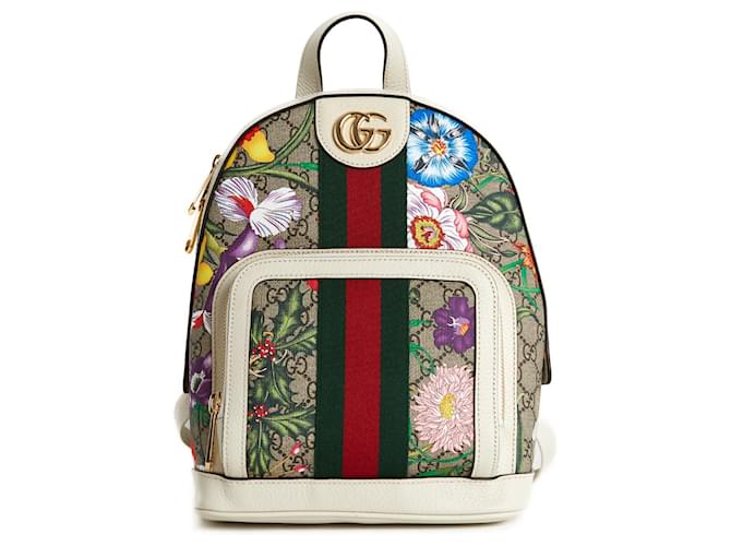 Gucci Ophidia GG Supreme Flora Small backpack Toile Multicolore  ref.536976