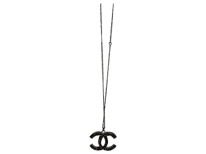 Halskette Chanel Silber Hardware Metall  ref.537002