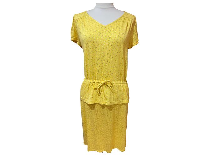 Conjunto de Saia e Top Agnès b. Amarelo Viscose
