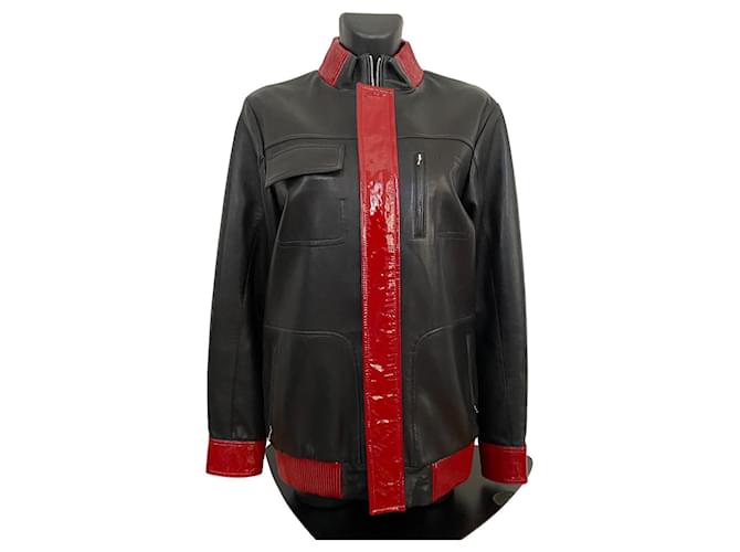 Anthony Vaccarello Jackets Black Leather  ref.537191