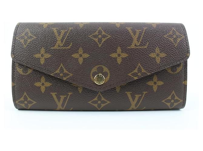 LOUIS VUITTON Monogram Canvas Long Flap Sarah Wallet