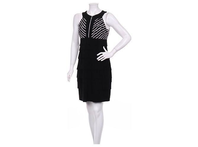 Joseph Ribkoff Kleid Schwarz Weiß