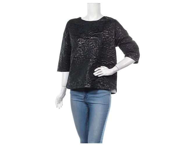 Top 0039 Blu Nero Cotone Poliestere M