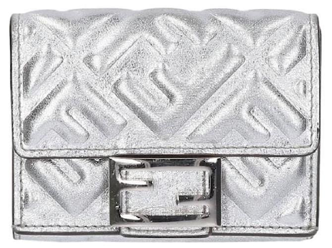 *FENDI / FENDI　 Zucca pattern wallet (silver) Silvery  ref.537311