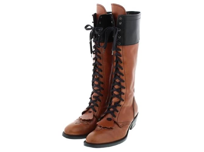 FENDI FENDI boots men Leather  ref.537470