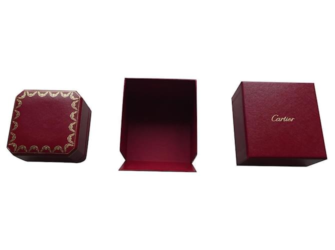 nova caixa de anel cartier com overbox Vermelho  ref.537706