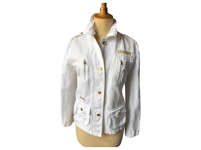 Corleone Collector's San Francisco White Golden Cotton Linen  ref.537756