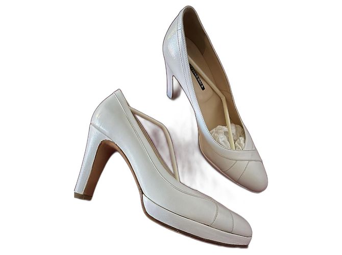 Autre Marque Stefan back ¡Daños en los zapatos de boda que nunca se usaron! Blanco