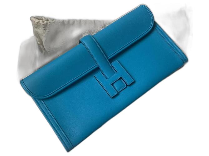 Hermès pochette Bleu  ref.538081