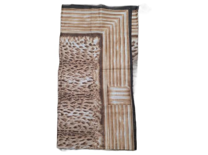 Grandes étoles foulard Roberto Cavalli Coton Multicolore  ref.538171
