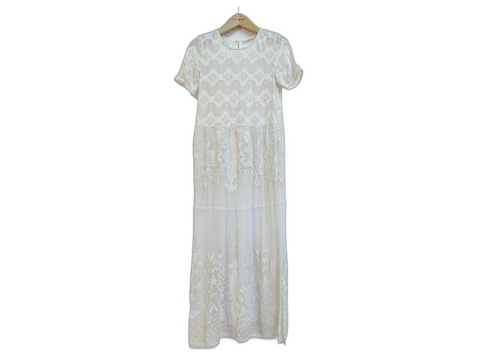 Ba&Sh TRUMP Maxi Dress Eggshell Viscose