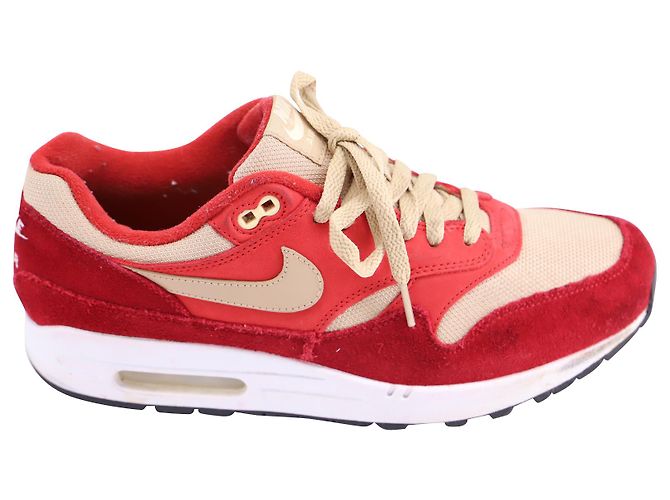 Nike Air Max 1 Pacchetto Curry in Nylon Rosso