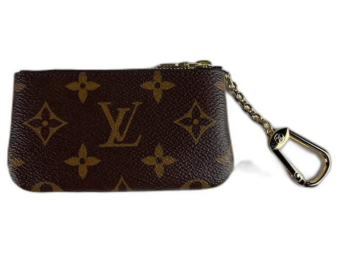 Louis Vuitton Pochette Clés Brown Cloth ref.538482 - Joli Closet
