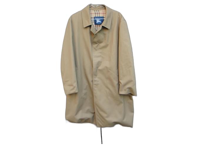 Burberry Men Coats Outerwear Beige Polyester  ref.538484