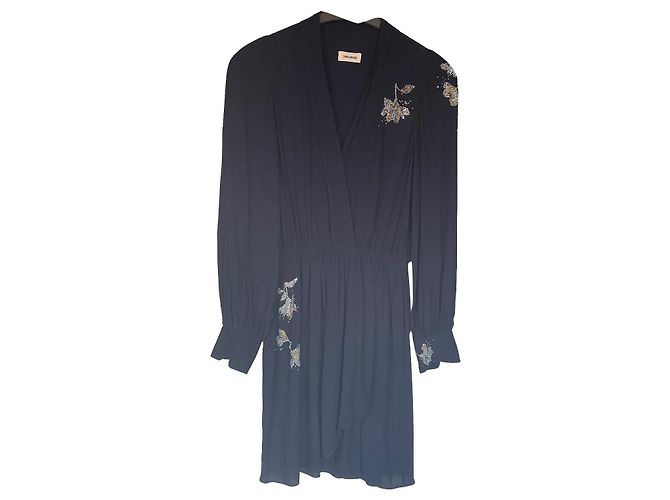 Zadig & Voltaire Strass Remember robe Bleu