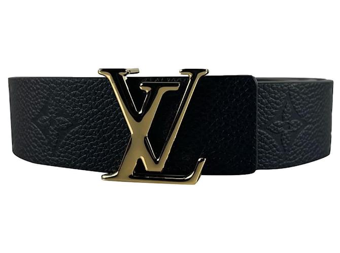 Louis Vuitton Monogram Empreinte LV Iconic 30mm Reversible Belt 2020 Ss, Black, 85