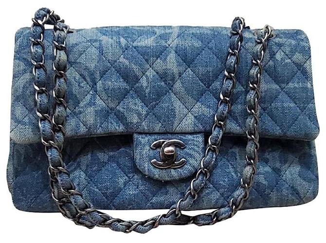 Timeless Chanel classic denim cc Blue Cloth  ref.538643