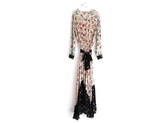 Preen Line Blumen-Crêpe-Maxikleid Mehrfarben