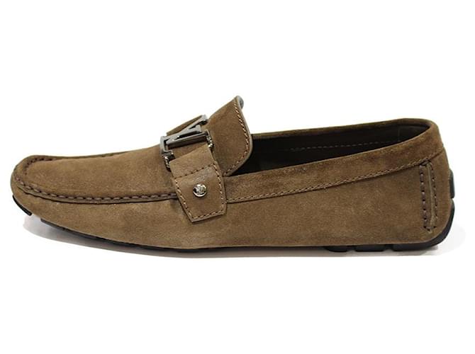 brown lv loafers