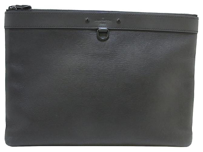 Bolso de mano Louis Vuitton Shadow Discovery en negro con monograma Cuero Becerro  ref.537079