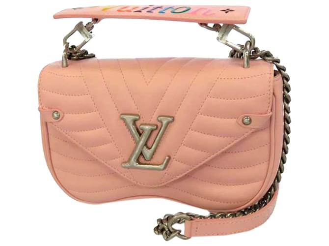 Louis Vuitton Pink New Wave Love Lock Chain Bag PM Leather Pony