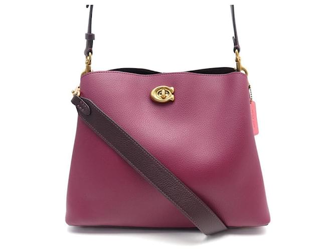 COACH Willow Colorblock Leather Shoulder Bag