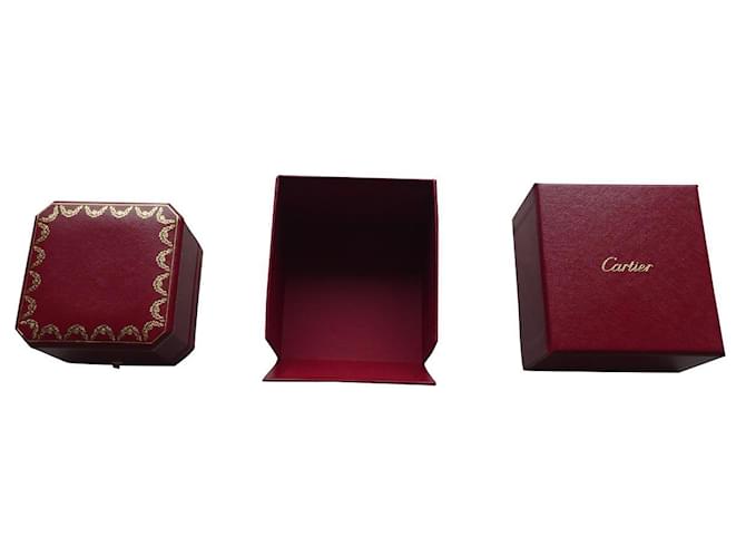 nova caixa de anel cartier com overbox Vermelho  ref.540013