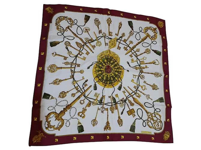 Hermès the keys Multiple colors Silk  ref.540018