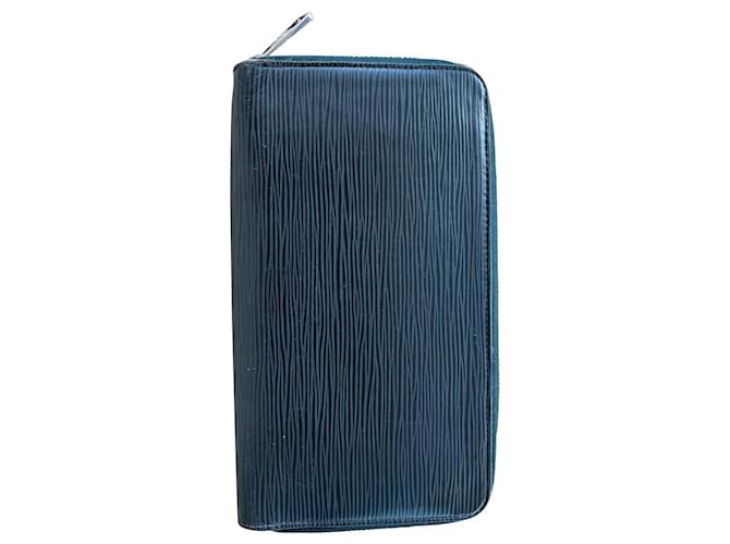 Portafogli Louis Vuitton Zippy in pelle Epi blu