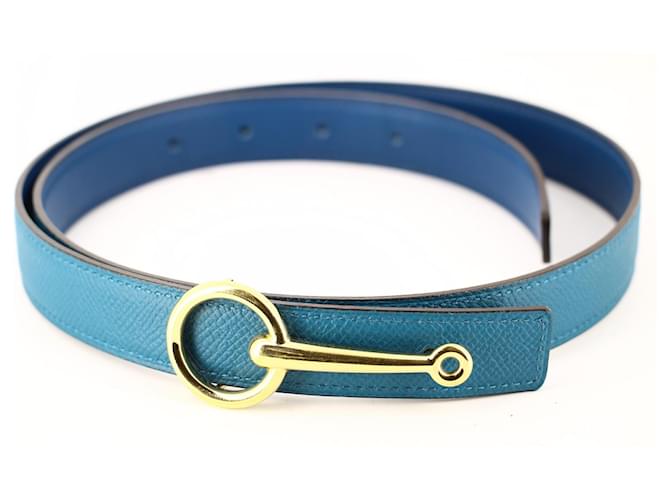 Hermès Blue Belt Leather  ref.540156