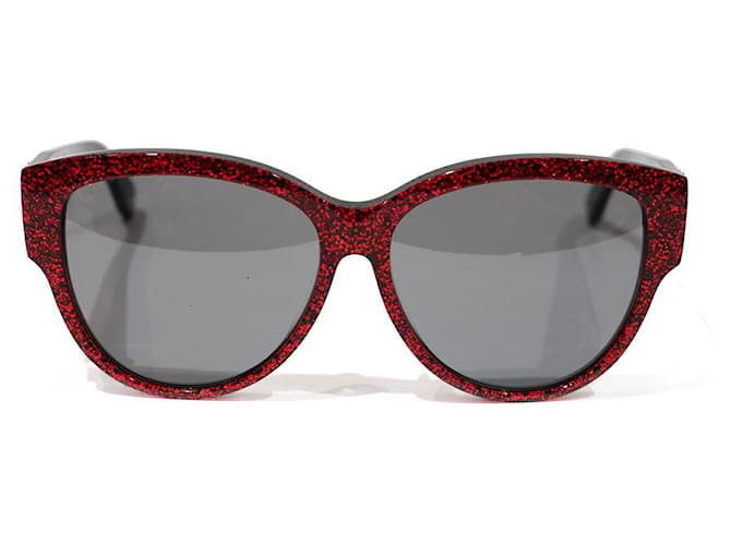 Saint Laurent Óculos de sol Vermelho Plástico  ref.540161