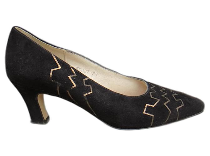 Autre Marque Otherwise said p pumps 39 Black Deerskin  ref.540208