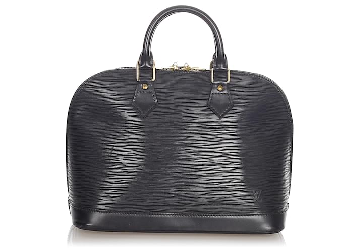 Louis Vuitton Black Epi Alma PM Leather  ref.540250