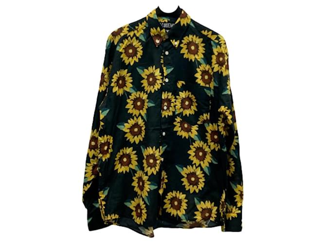 JACQUEMUS SUNFLOWER CAMP COLLAR SHIRT