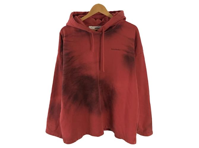 ACNE STUDIOS (Acne) ◆ 20AW / Spray paint / Rubber logo / Hoodie / S / Cotton / Red [Men's wear]  ref.540460