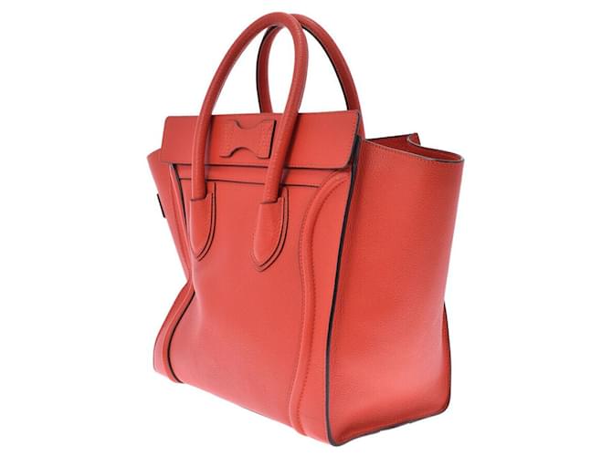 Céline Luggage Orange Leather  ref.540591