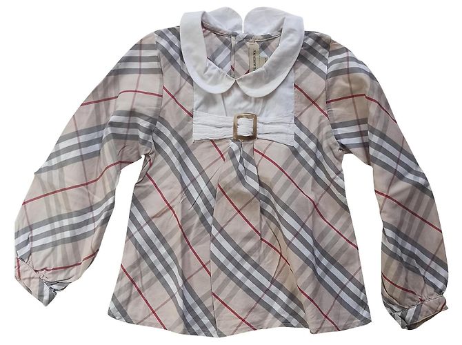 Blouse Burberry en coton blanc beige