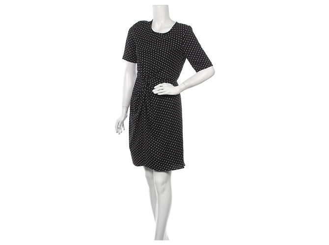 Steffen Schraut Polka Dot Kleid Schwarz